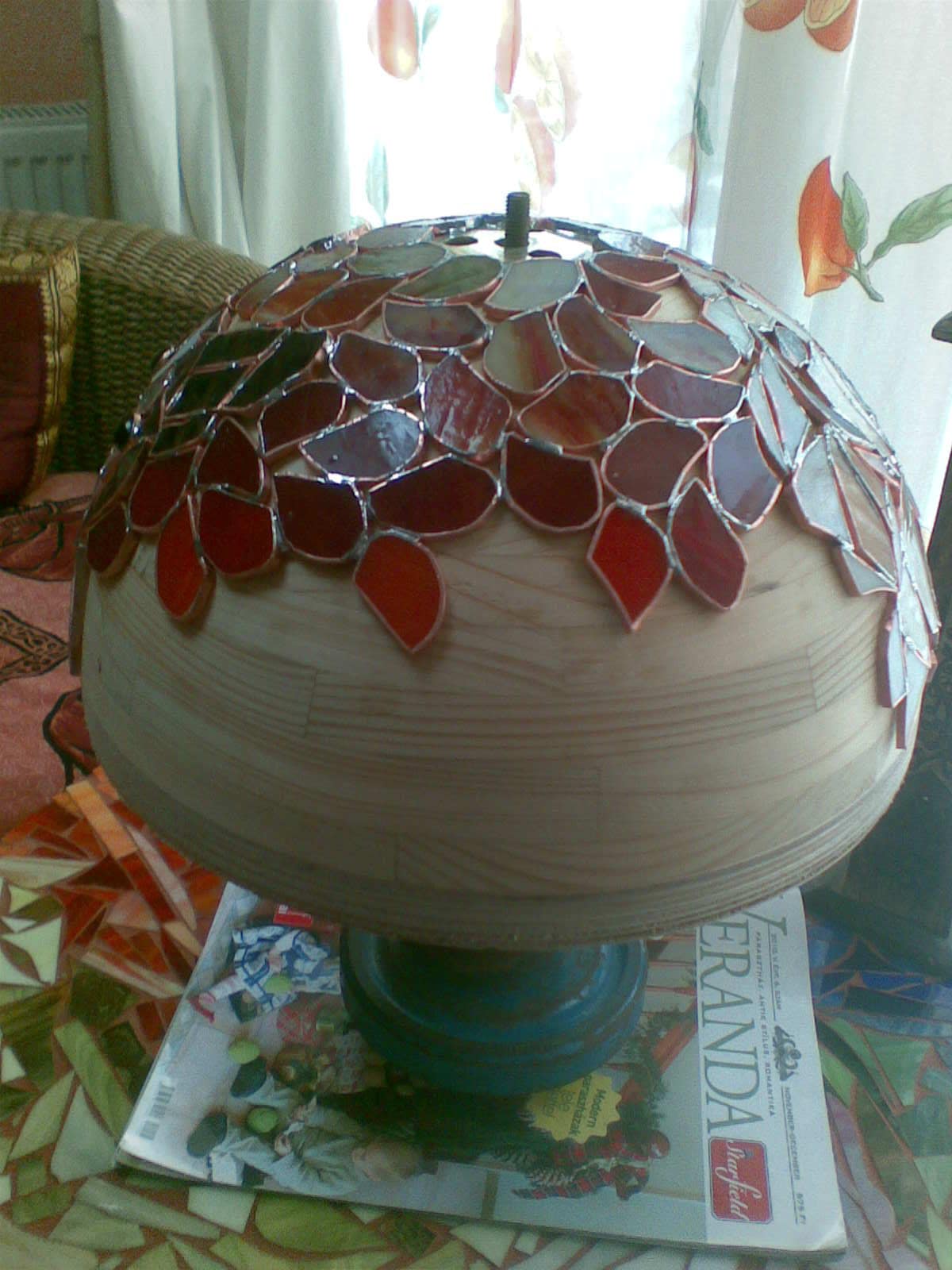 Unique Big Stained Glass lamp shades to order