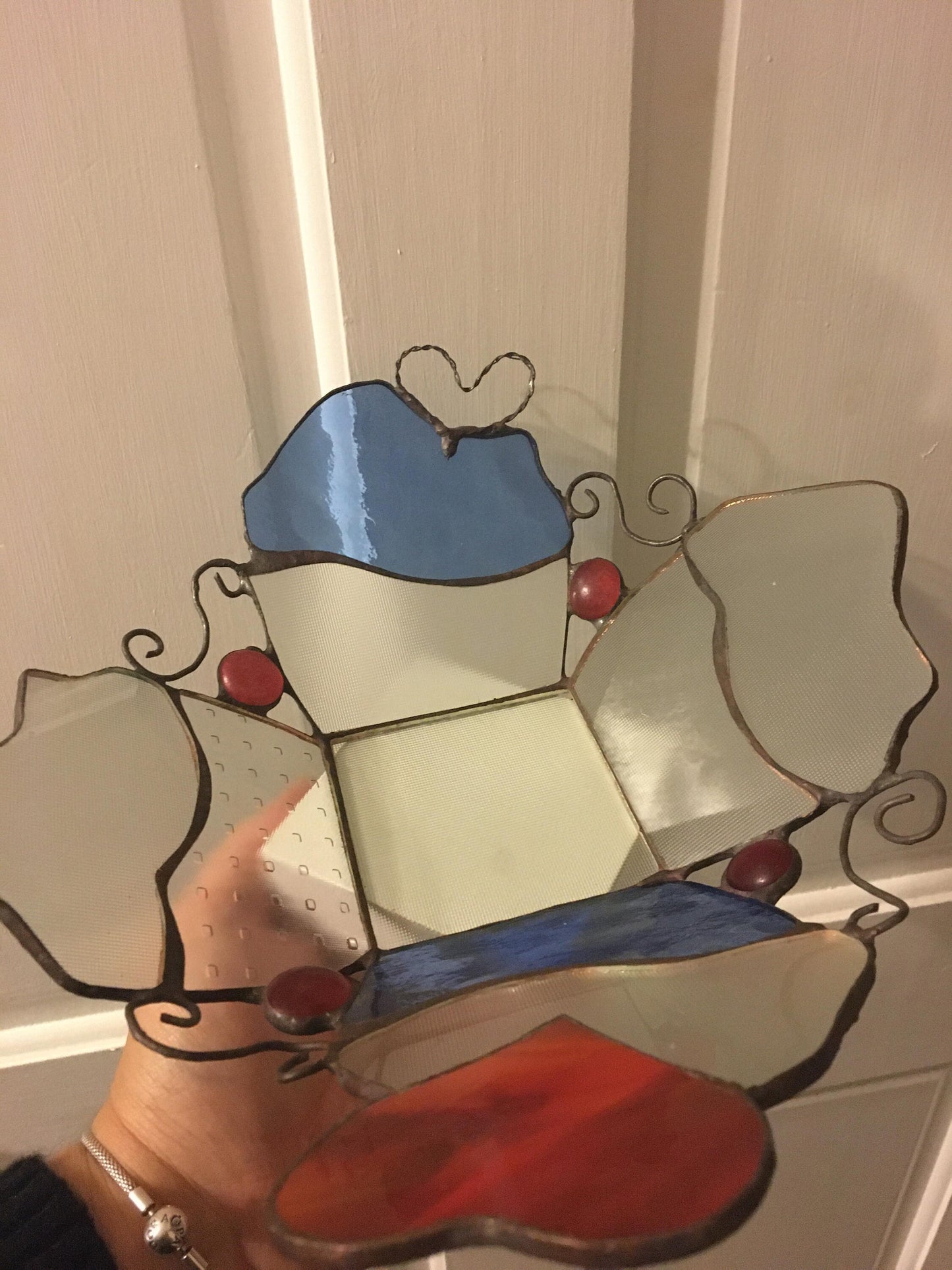 Stained glass - Heart and muffin shape bowl