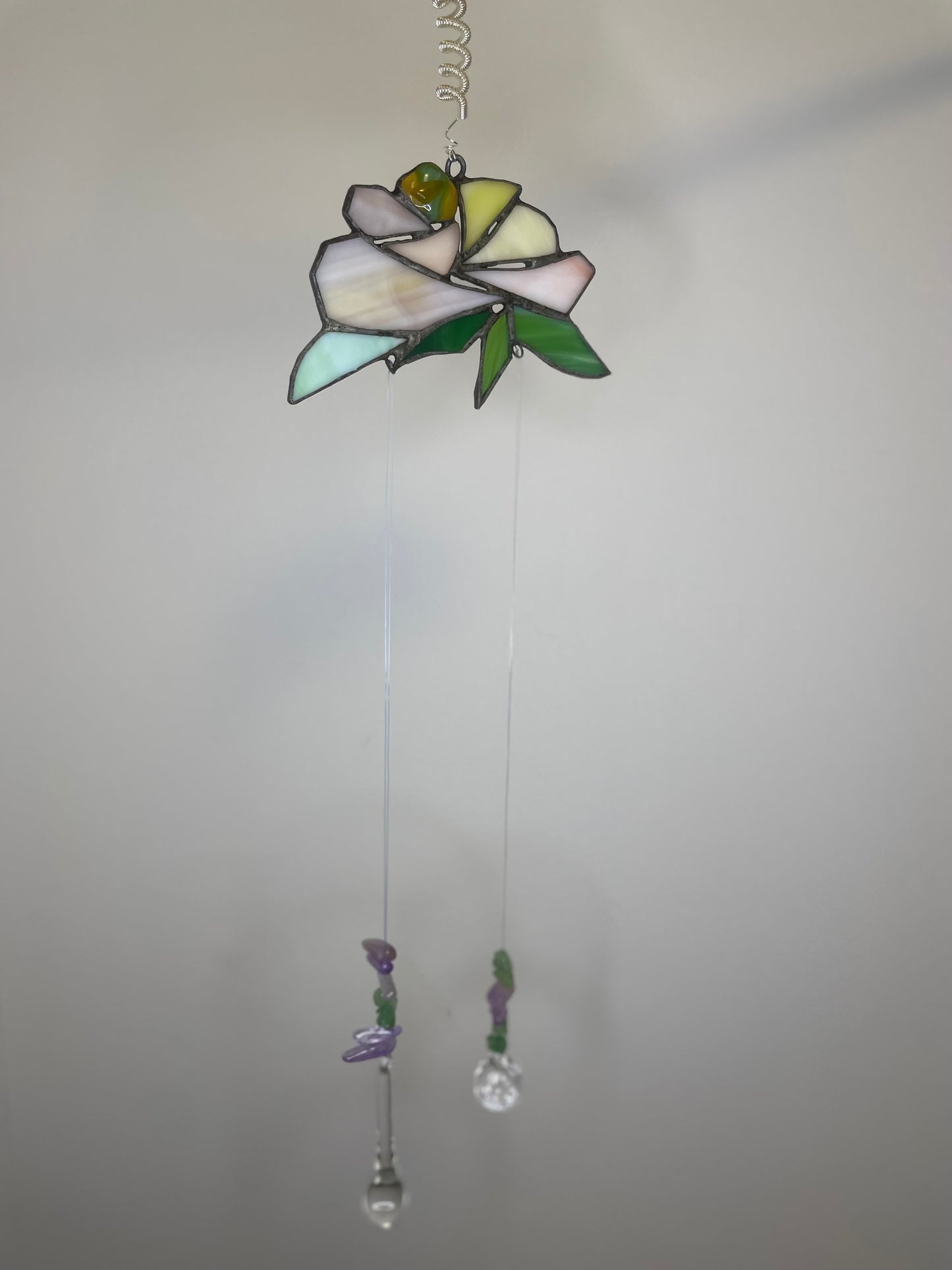 Rose of soul - stained glass suncatcher