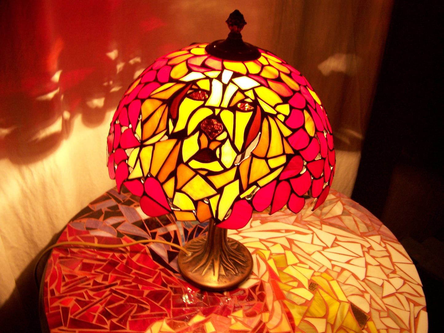 Unique Big Stained Glass lamp shades to order
