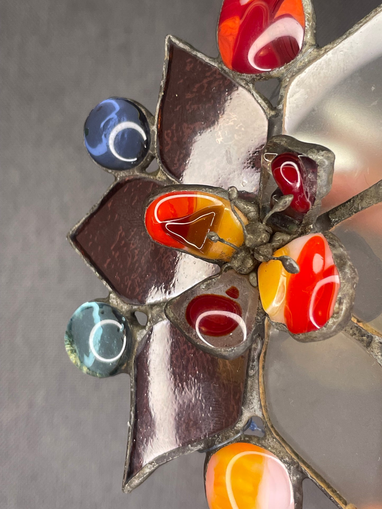 Blooming life flower - stained glass suncatcher