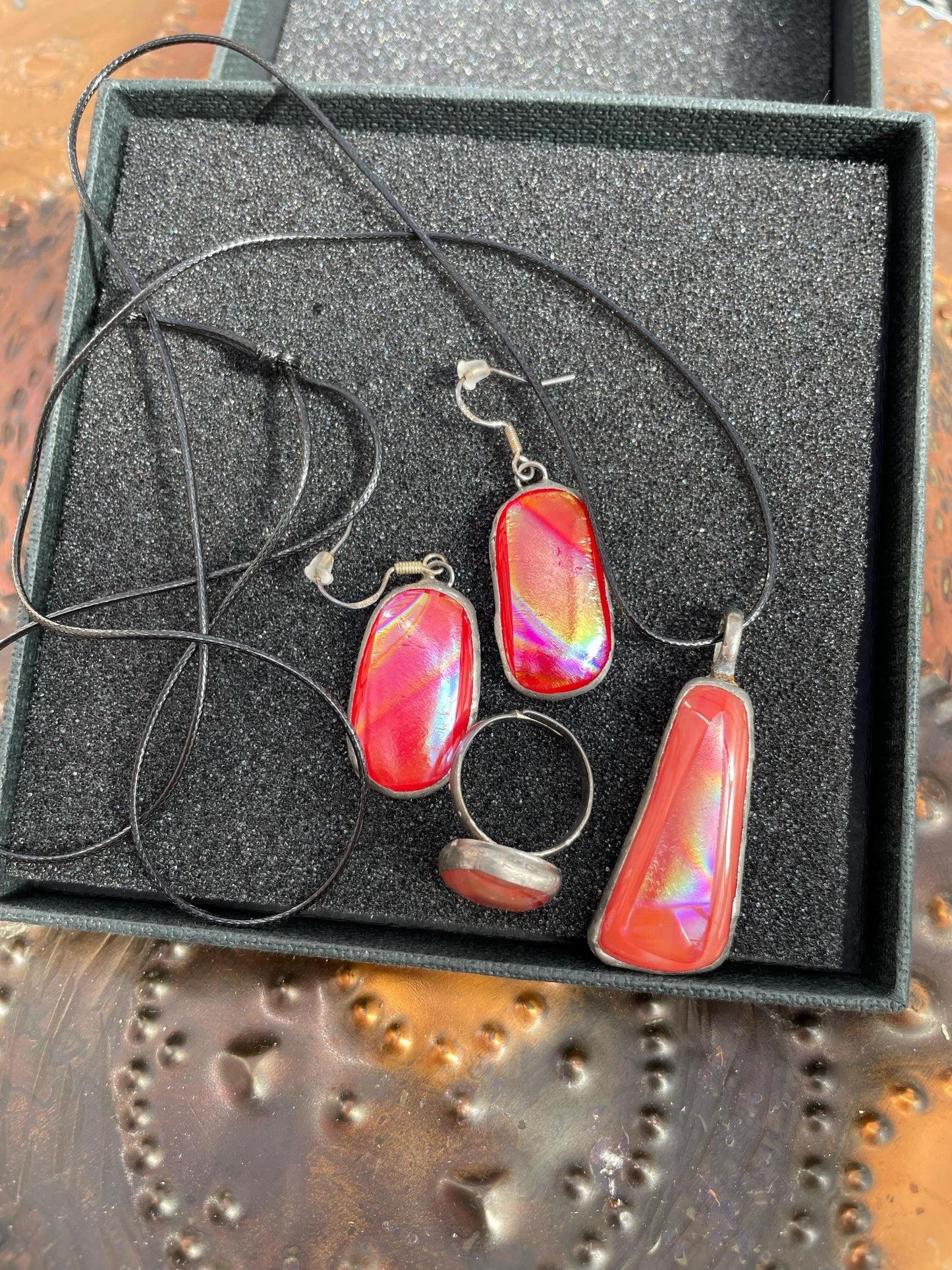 Fusing Glass set with Dichroic glass