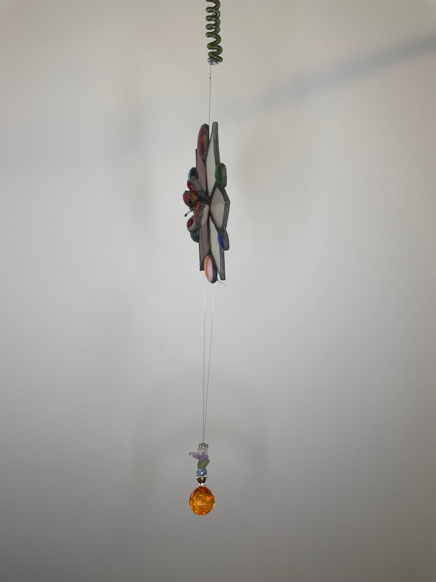 Blooming life flower - stained glass suncatcher