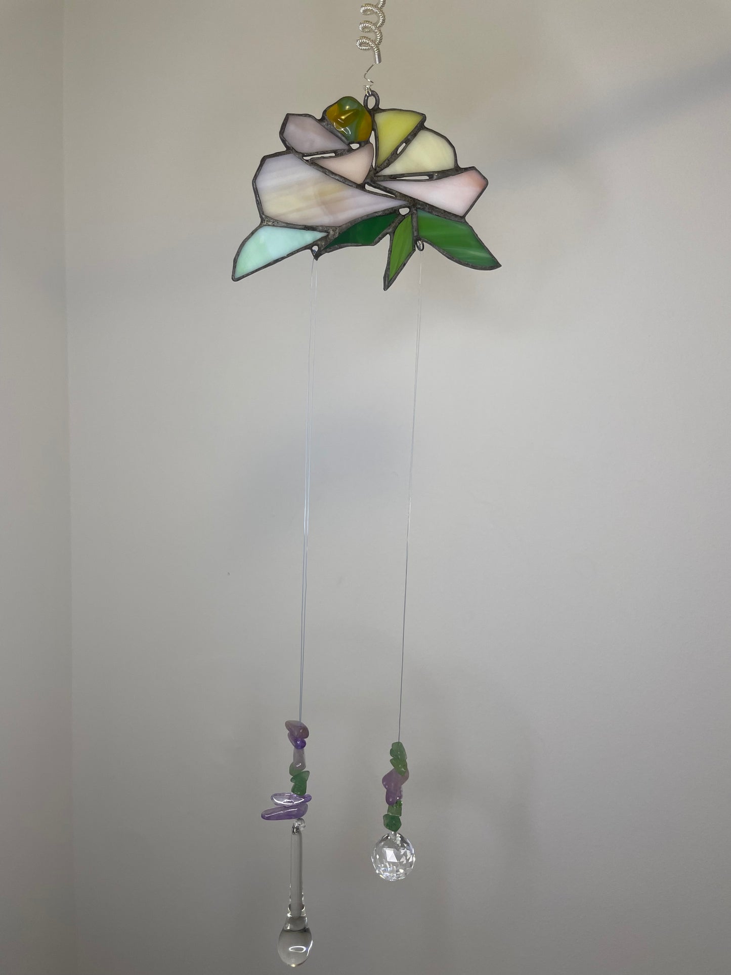 Rose of soul - stained glass suncatcher
