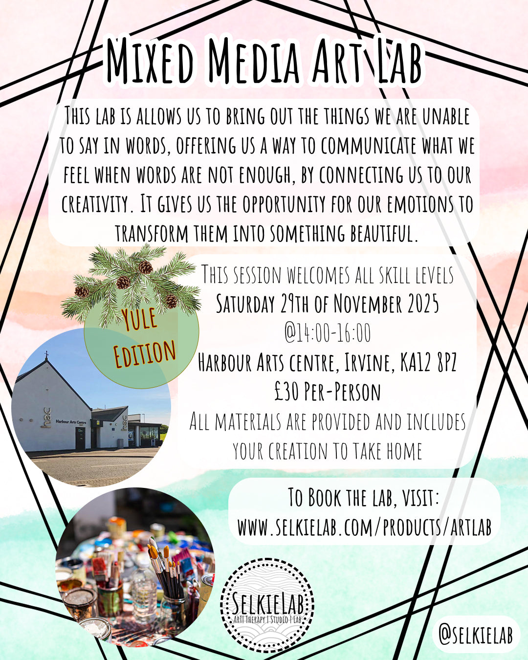 X Mixed Media Art Lab - 29th November 2025 X