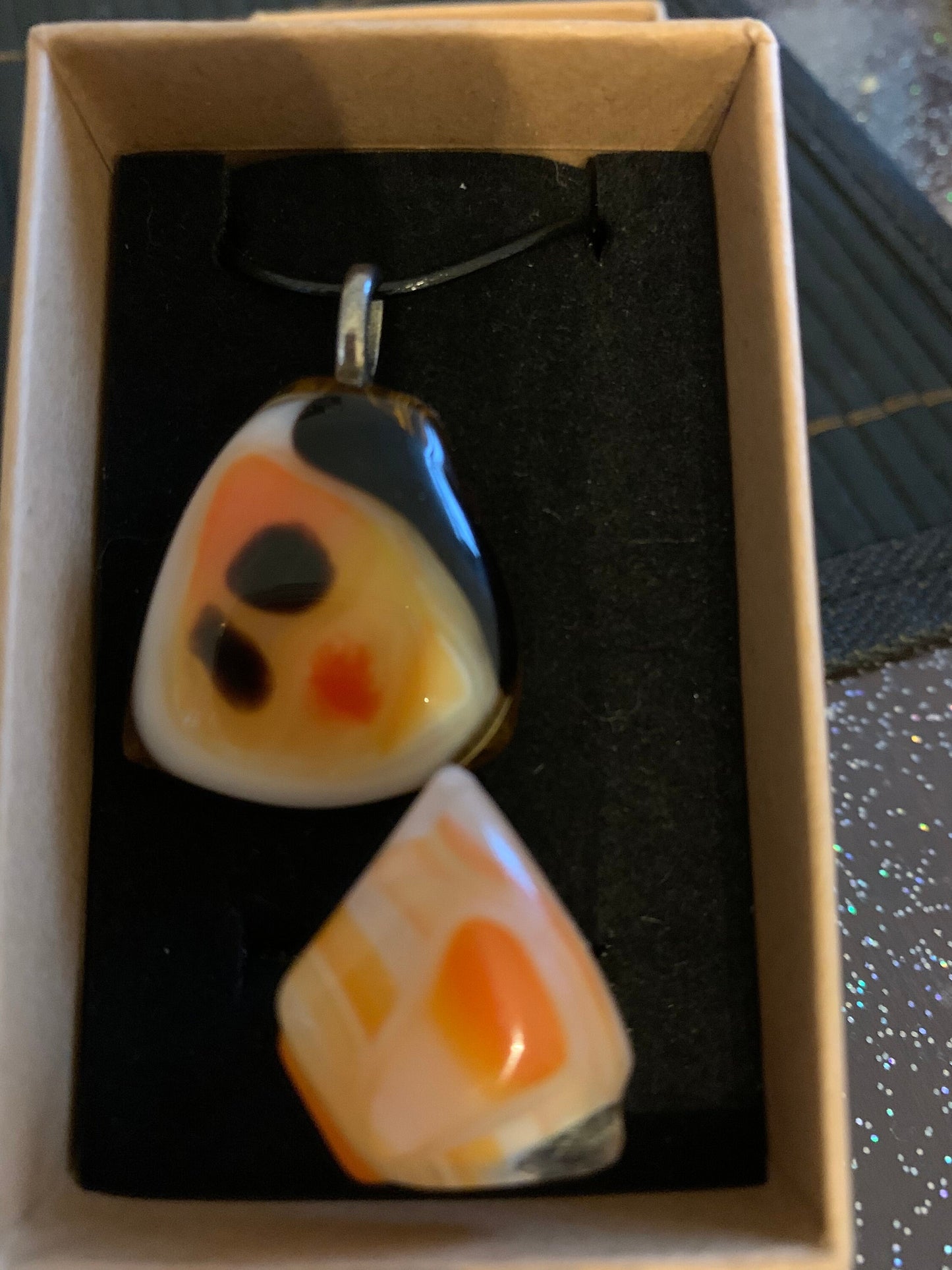 Autumn color fusing glass set