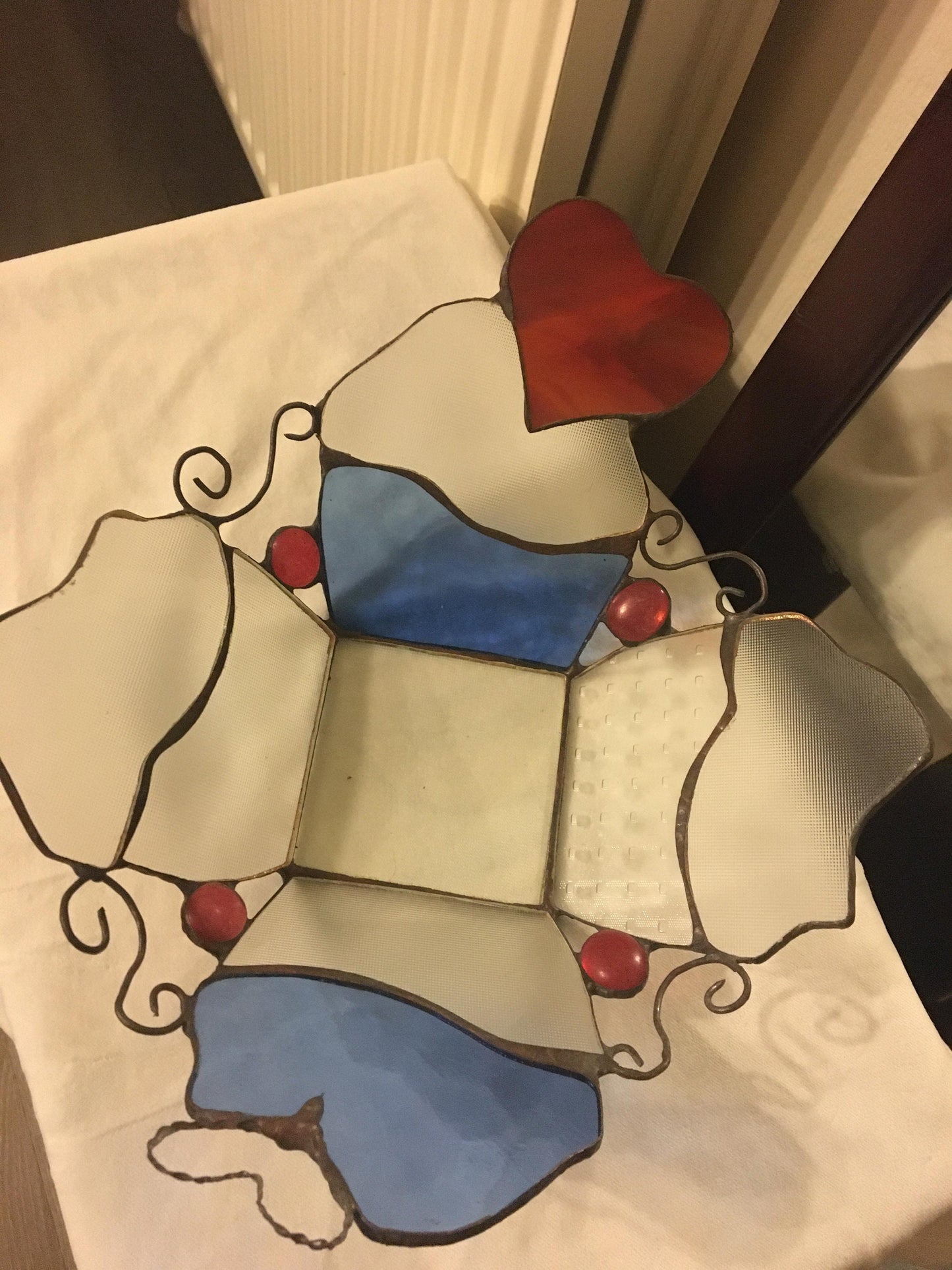 Stained glass - Heart and muffin shape bowl