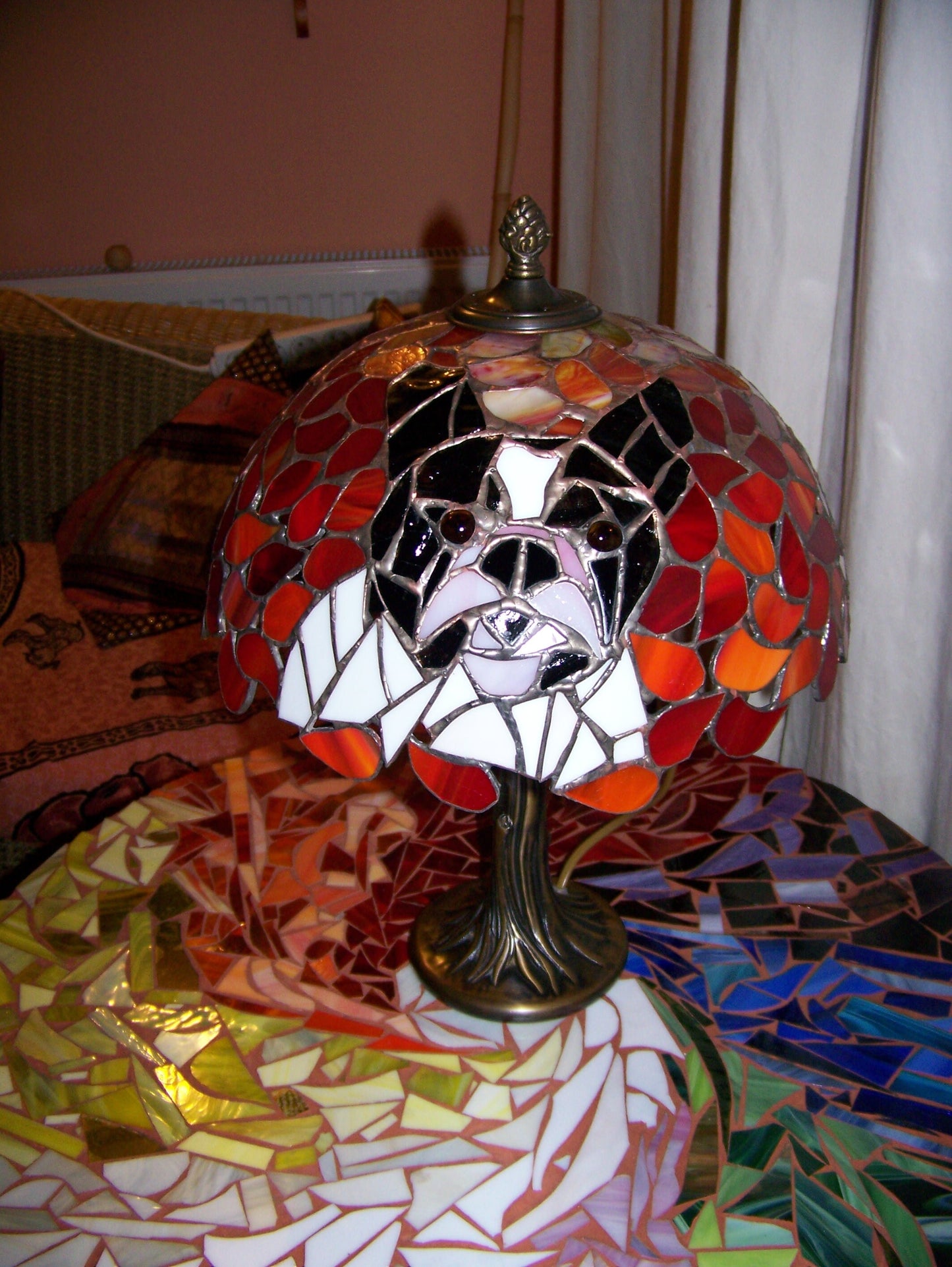 Unique Big Stained Glass lamp shades to order