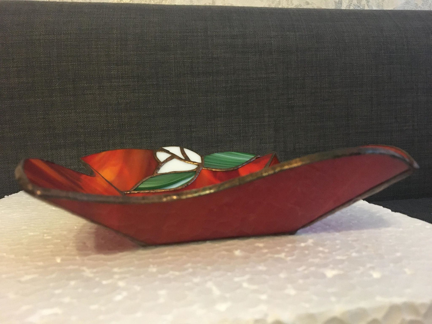 Stained glass bowls - Rose