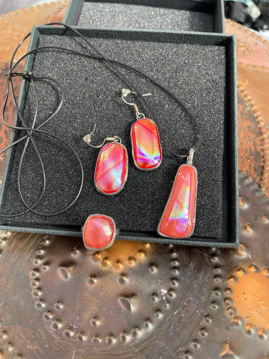 Fusing Glass set with Dichroic glass