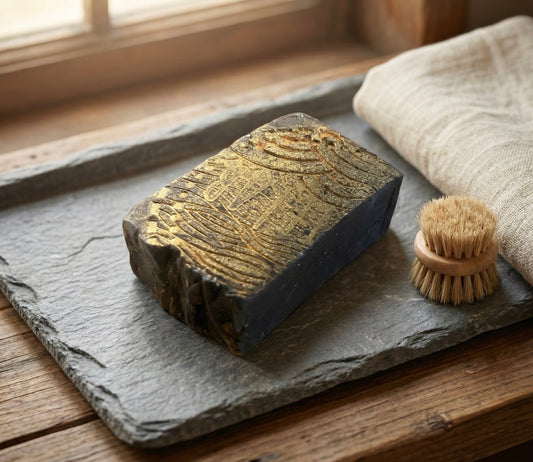 Black Golden Sandal Scrub