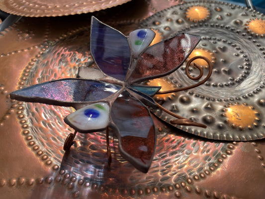 Butterfly, stained and fused glass decoration