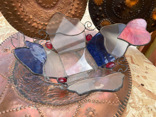 Stained glass - Heart and muffin shape bowl