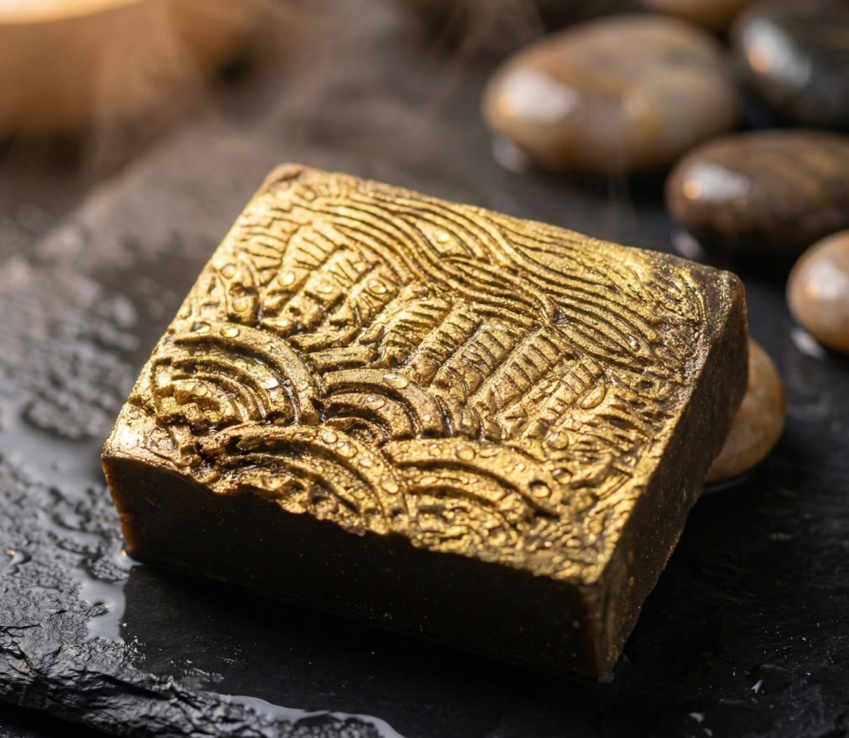 Black Golden Sandal Scrub