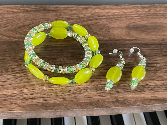 Lime swirl set
