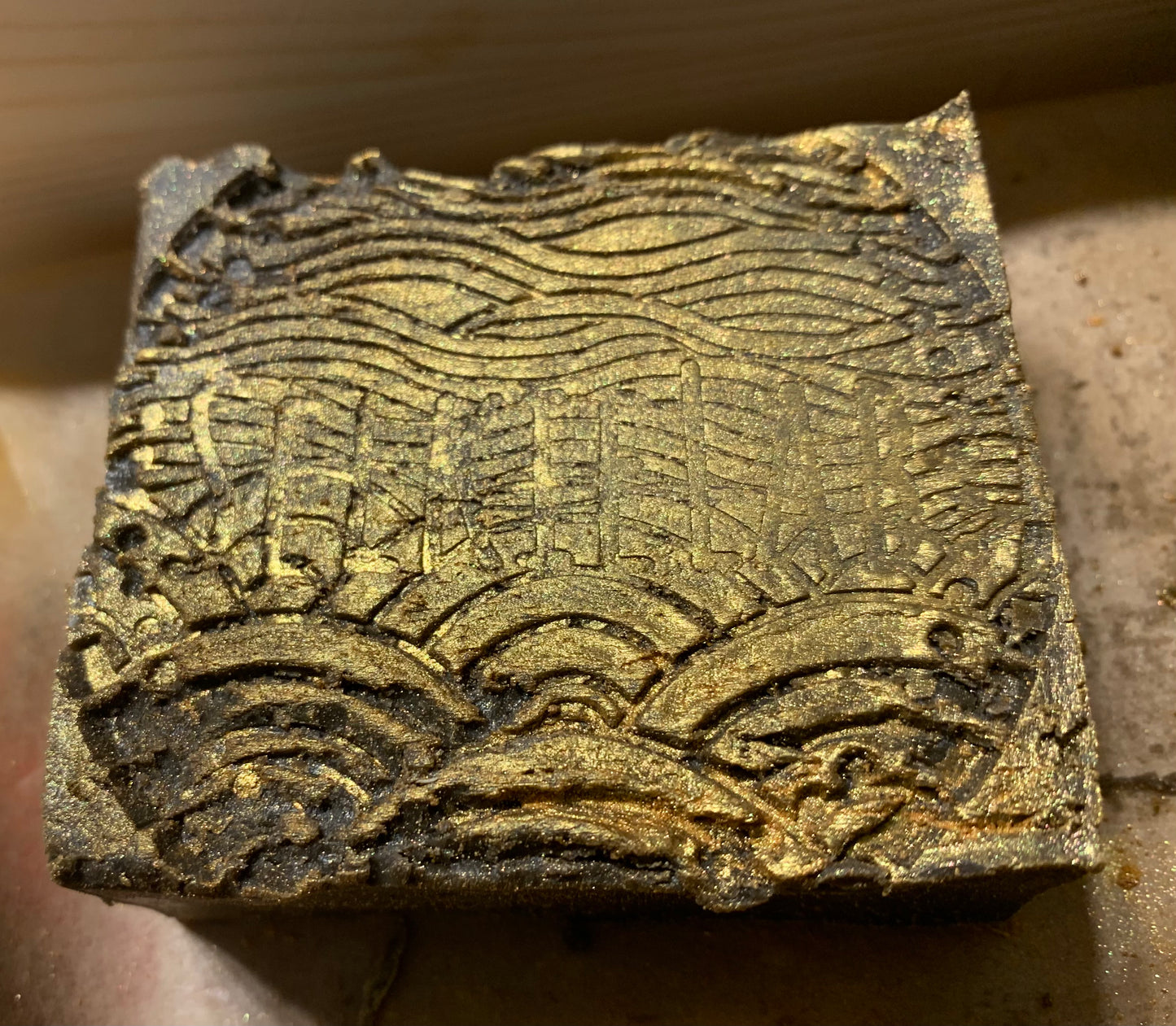 Black Golden Sandal Scrub