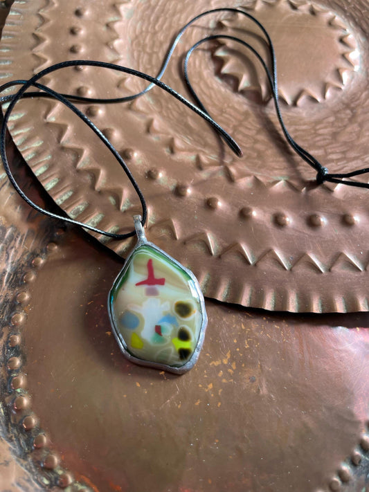 Another dimention - fusing glass pendant